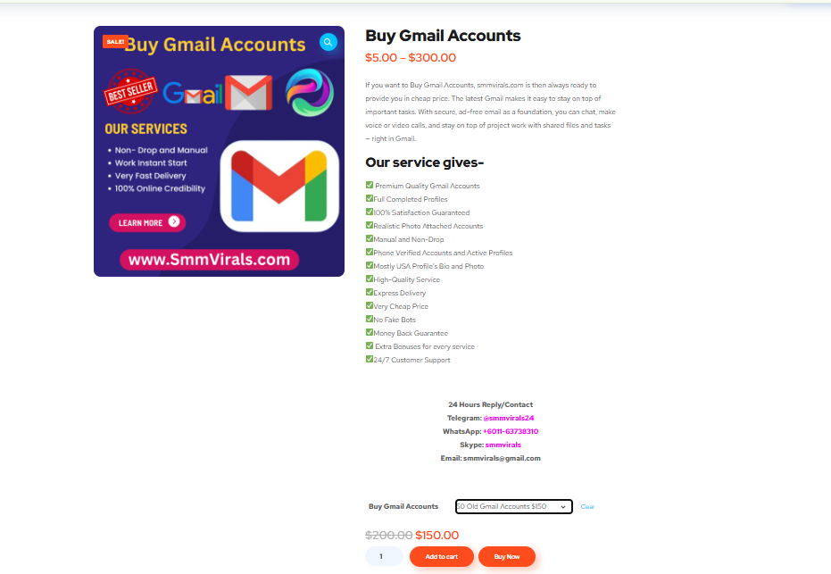 Buy Gmail Accounts